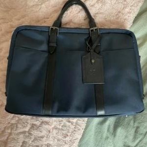 Stuart & Lau Navy Briefcase
